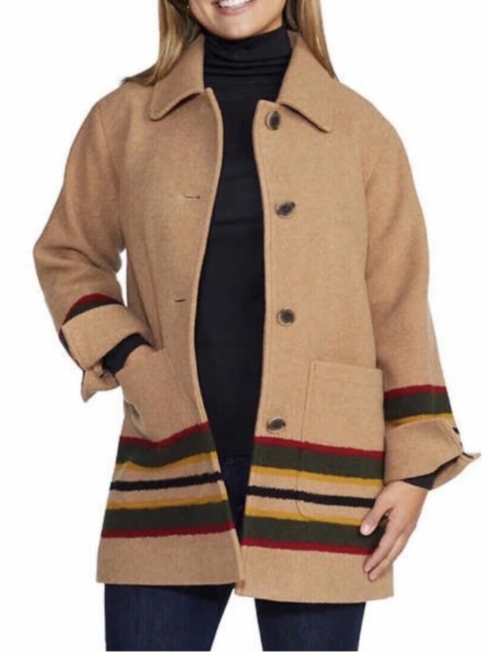 Pendleton Women's Wool Topper Coat Sz XL NEW